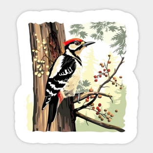 Woodpecker Sticker